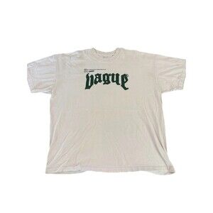 Vague Streetwear Graphic T-shirt Double Sided XXL Green Puff Paint Made In USA